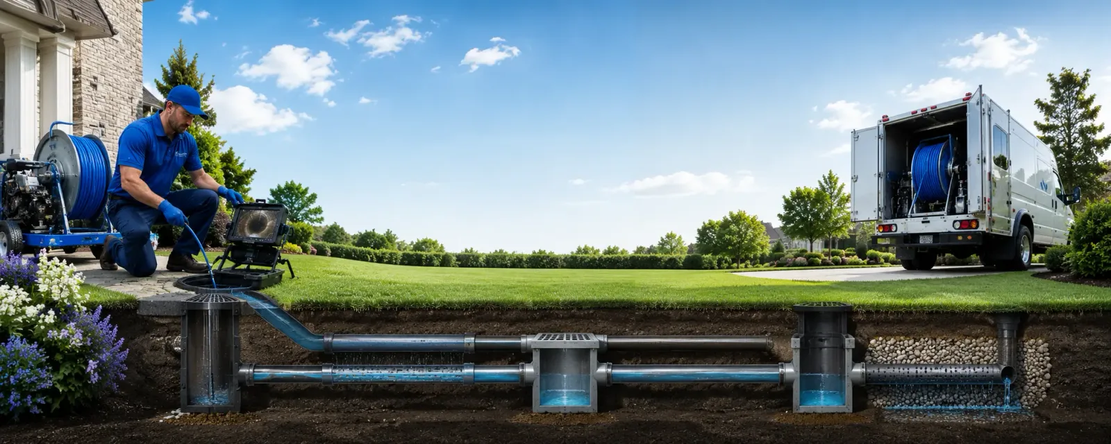 Outdoor drain cleaning information for Quincy, PA